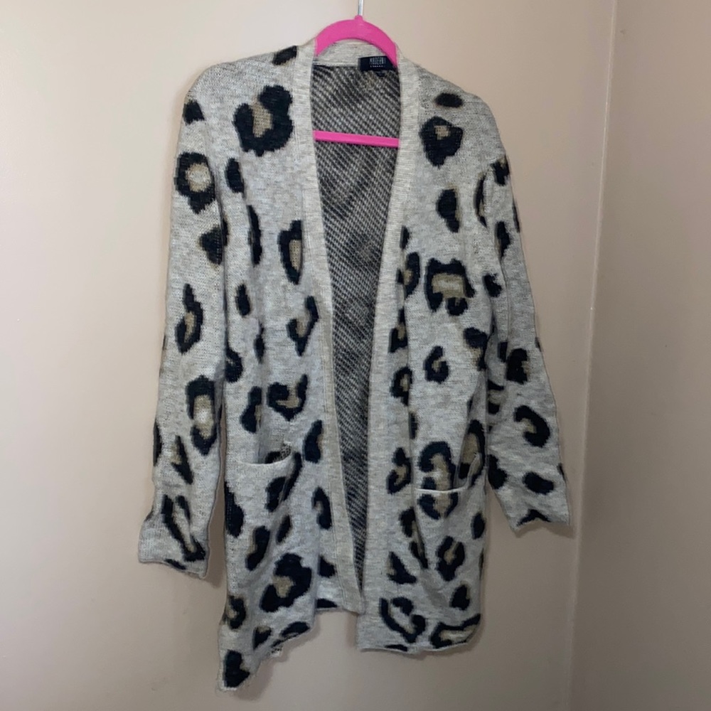 Animal Print Cardigan